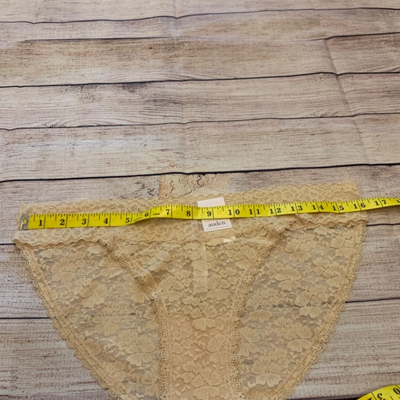 Women's All Over Lace Bikini Beige Underwear - Auden - Size XLarge - 3 pairs - Picture 6 of 11